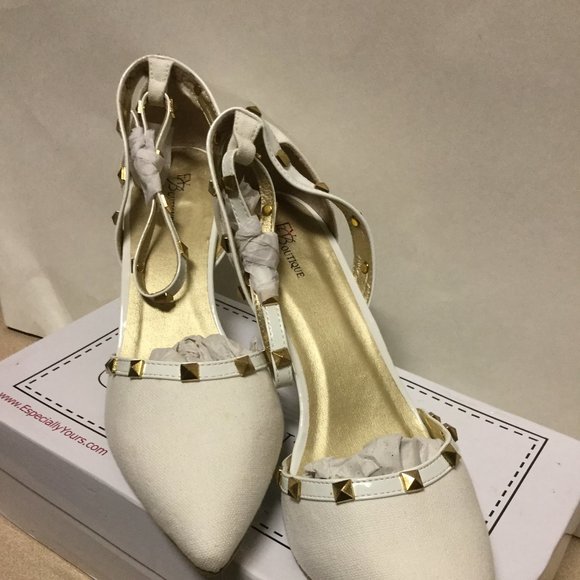 EY Boutique Women's White Shoes- Size: 12W - Picture 3 of 5